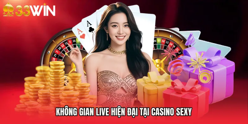 Không gian live hiện đại tại Casino Sexy
